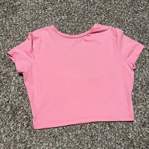 Pink crop top